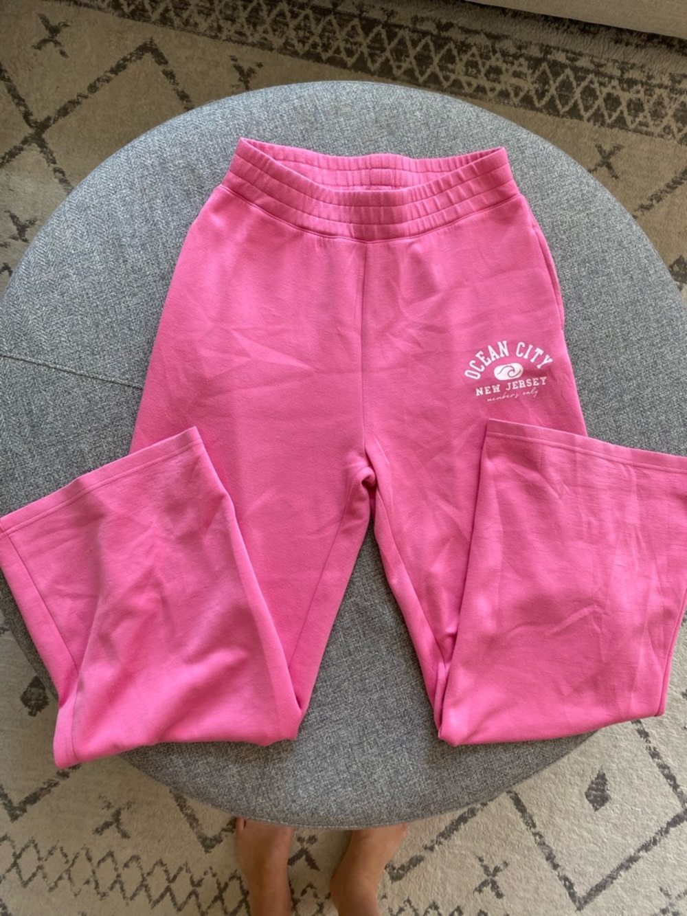 ‼️2 for $10‼️ Ocean Drive Pink Joggers with Ocean City Logo